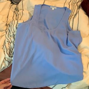 Jcrew light blue flowy tank top size large